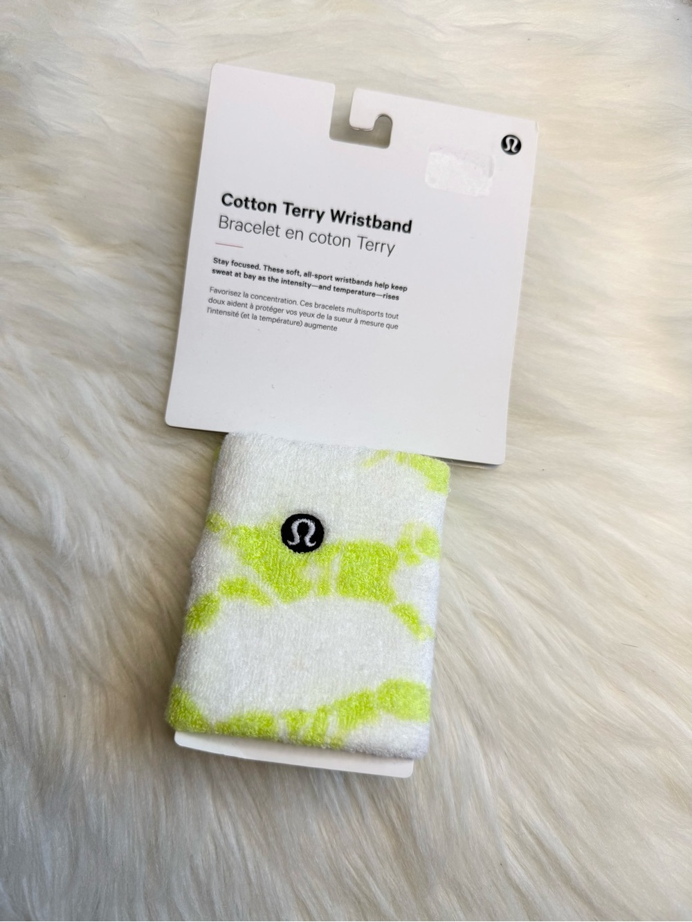 Lululemon Cotton Terry Wristband new